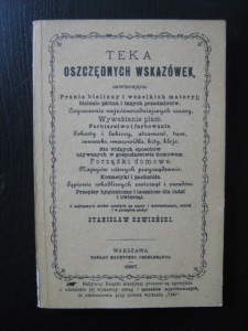 Stanisław Rewieński, Teka oszczędnych wskazówek