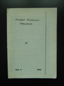 Przegląd Wiadomości Politycznych 27 1990