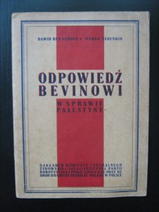 Dawid Ben Gurion Icchak Tabenkin, Odpowiedź Bevinowi w sprawie Palestyny
