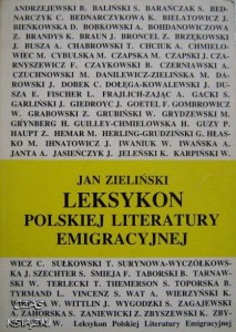 LEKSYKON POLSKIEJ LITERATURY EMIGRACYJNEJ, Jan Zieliński