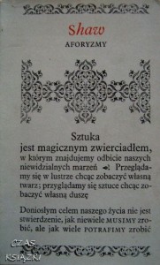 AFORYZMY, George Bernard Shaw