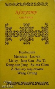 AFORYZMY CHIŃSKIE, Opracował Mieczysław Jerzy Kunstler