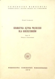 Cienkowski, Gramatyka języka polskiego dla cudzoziemców
