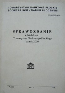 Towarzystwo Naukowe Płockie, Sprawozdanie z działalności