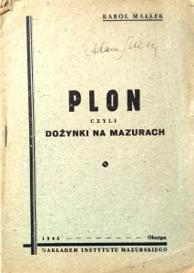 Karol Małłek, Plon czyli dożynki na Mazurach