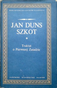 Jan Duns Szkot, Traktat o Pierwszej Zasadzie