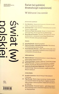 Świat w polskiej dramaturgii najnowszej