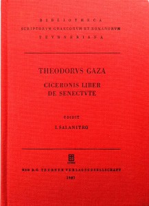 Theodorus Gaza, Ciceronis liber de senectute