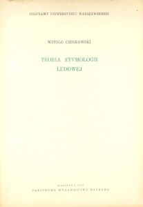 Witold Cienkowski, Teoria etymologii ludowej