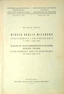 Wilhelm Krach, Miocen okolic Miechowa