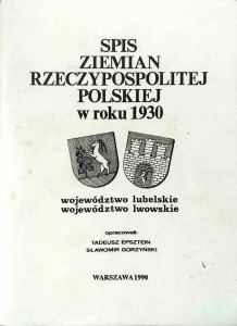 Spis ziemian Rzeczypospolitej Polskiej w roku 1930 województwo lubelskie lwowskie