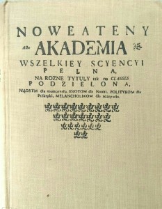 Benedykt Chmielowski, Nowe Ateny Akademia wszelkiey scyencyi
