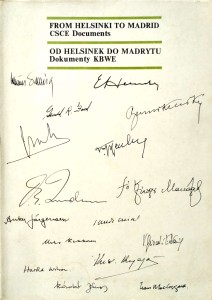 Od Helsinek do Madrytu, Dokumenty KBWE