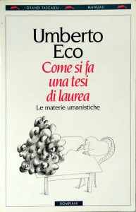Umberto Eco, Come si fa una tesi di laurea