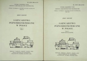 Jerzy Kruppe, Garncarstwo późnośredniowieczne w Polsce