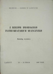 Z dziejów Dworskiego Instrumentarium Muzycznego