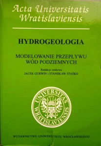 Gurwin Staśko, Hydrogeologia Modelowanie przepływu wód podziemnych