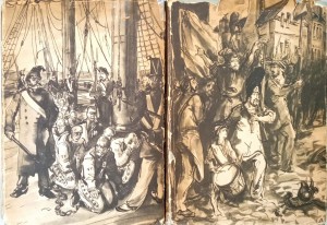 Wiktor Hugo, Nędznicy 2 tomy ilustracje Uniechowski