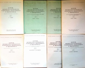 Słownik historyczno- geograficzny województwa krakowskiego w Średniowieczu