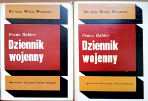 Franz Halder, Dziennik wojenny 1-2