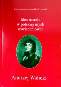 Andrzej Walicki, Idea narodu w polskiej myśli oświeceniowej