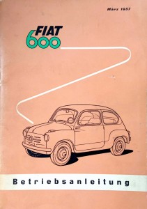 Fiat 600 Betriebsanleitung Instrukcja obsługi