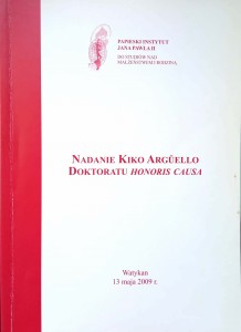Nadanie Kiko Arguello doktoratu honoris causa