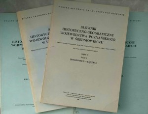 Słownik historyczno- geograficzny województwa poznańskiego w Średniowieczu