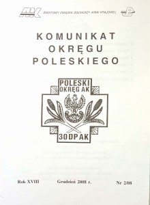 Komunikat Okręgu Poleskiego Grudzień 2008