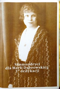 Ewa Manowiecka, Skamandryci dla Marii Dąbrowskiej 37 dedykacji