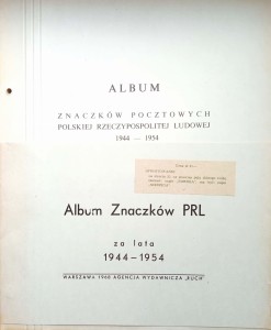 Album znaczków pocztowych PRL za lata 1944- 1954