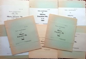 Karty uzupełniające do Albumu Znaczków PRL