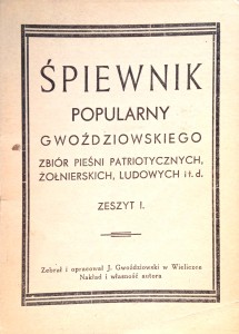 Śpiewnik popularny Gwoździowskiego Zeszyt 1