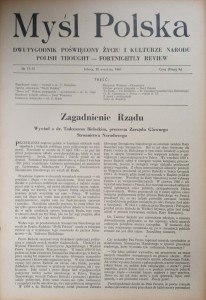 Myśl Polska Dwutygodnik Nr 11-12 1941