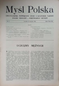 Myśl Polska Dwutygodnik Nr 2 1941