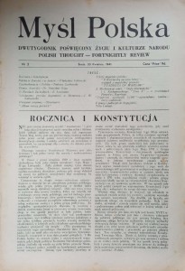 Myśl Polska Dwutygodnik Nr 3 1941