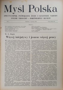 Myśl Polska Dwutygodnik Nr 5 1941
