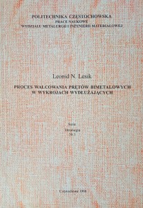 Leonid Lesik, Proces walcowania prętów bimetalowych w wykrojach wydłużających
