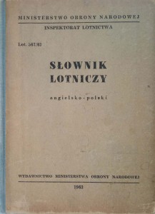 Słownik lotniczy angielsko- polski