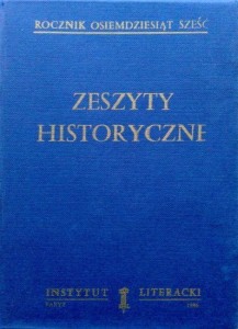 Zeszyty Historyczne, Rocznik 1986