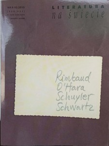 Literatura na świecie 2015 Rimbaud O'Hara