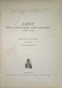 Krystyna Kamińska, Gryf wraz z dodatkiem Gryf Kaszubski 1908-1934