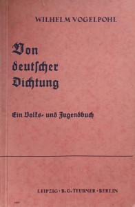 Wilhelm Vogelpohl, Deutsche Dichtung 