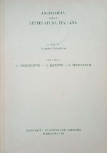 Żaboklicki, Antologia della letteratura italiana volume II