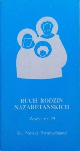 Ruch Rodzin Nazaretańskich, zeszyt nr 29