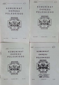 Komunikat Okręgu Poleskiego Zestaw 4 egzemplarze