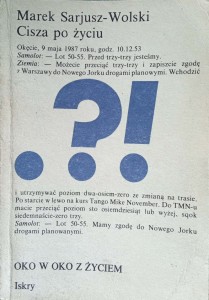 Marek Sarjusz-Wolski, Cisza po życiu Dedykacja