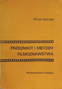 Alicja Helman, Przedmiot i metody filmoznawstwa