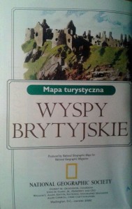Mapa National Geographic, Wyspy Brytyjskie