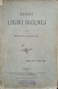 Władysław Biegański, Zasady logiki ogólnej